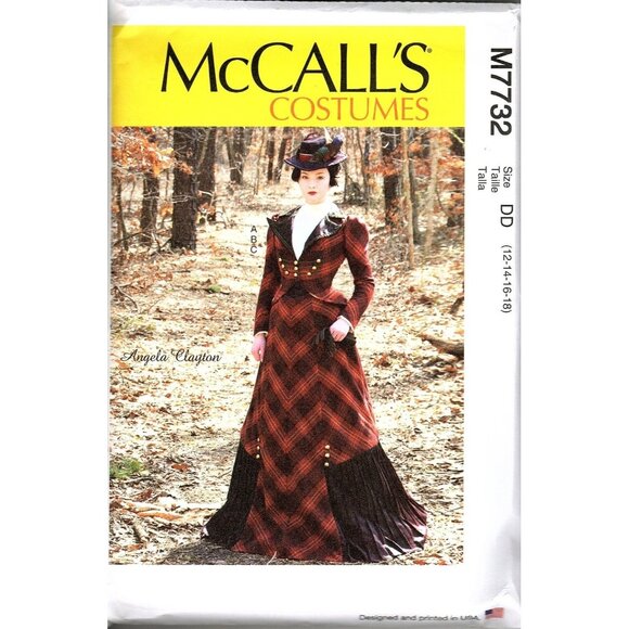 McCall's M7732 Misses 12 to 18 Victorian Steampunk Costume Uncut Sewing Pattern - Picture 1 of 2